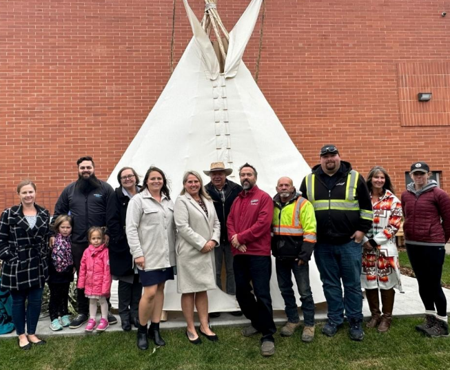 Penhold students celebrate new outdoor classroom